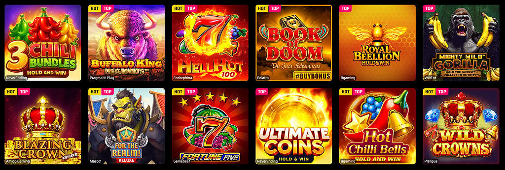 Slots Vader slotimängud